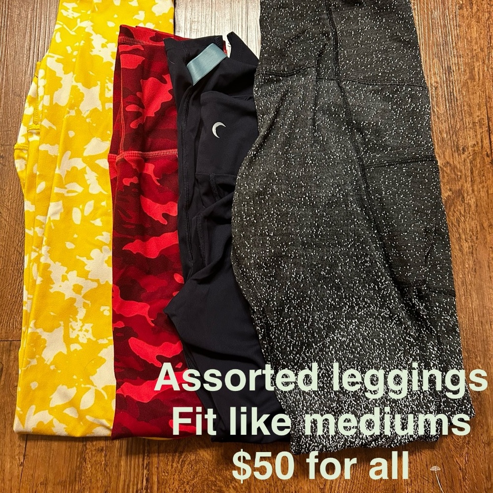 Assorted workout clothes